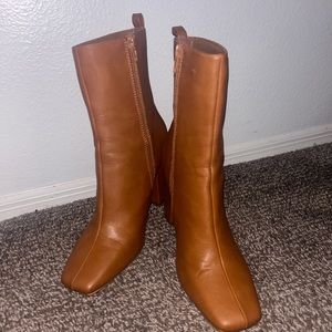 Leather boots